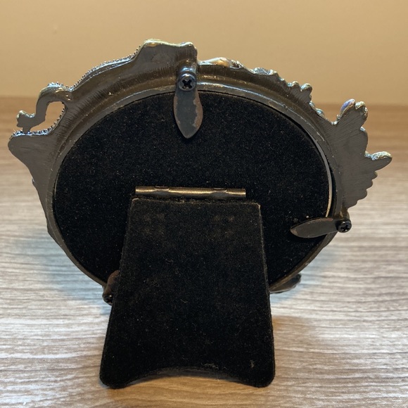 Watch Hill New table frame reptile and flowers Czech crystal - Picture 2 of 16